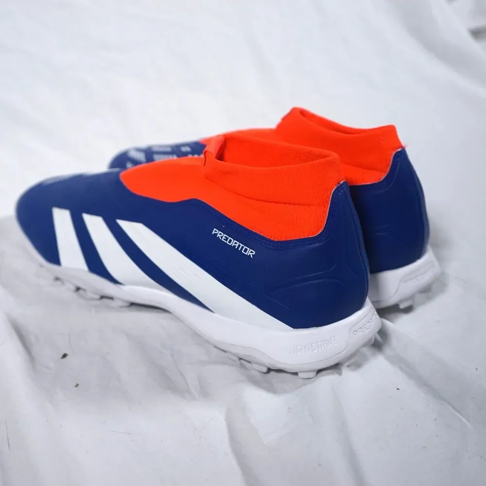 adidas Predator League Laceless Turf Lucid Blue White NWT Imperfect Dirty